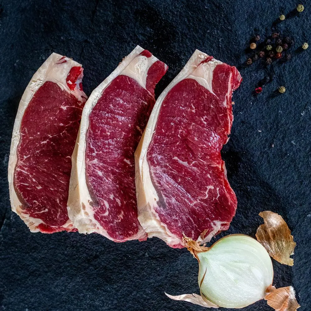 A product photograph of Tamar Beef porterhouse steak.