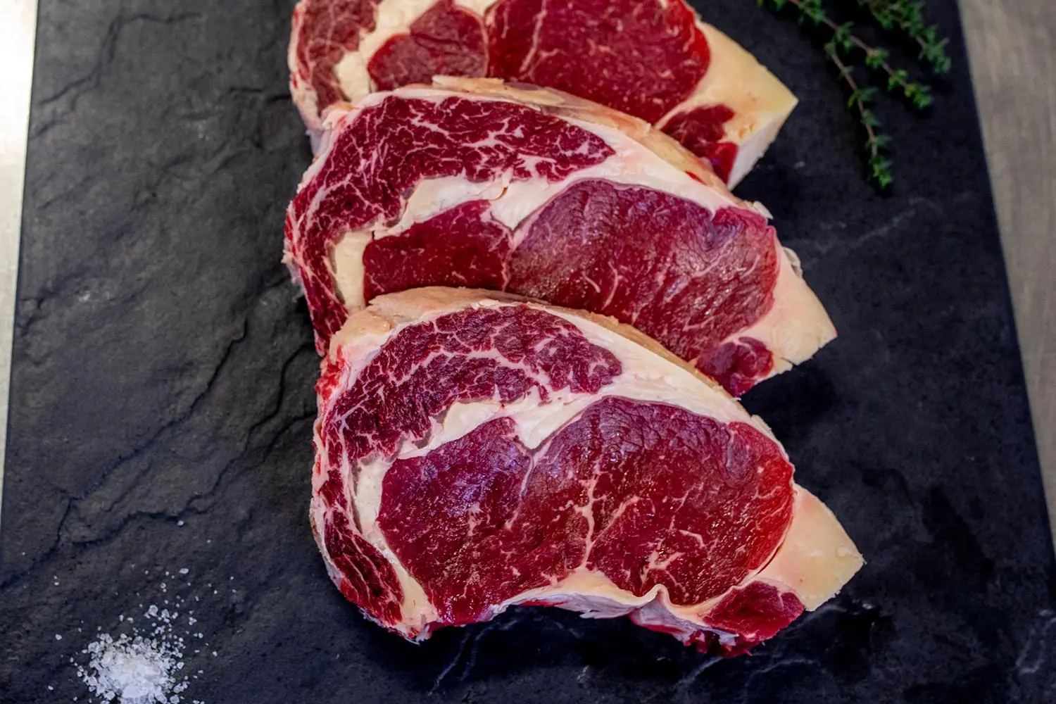 A product photograph of Tamar Beef ribeye steak.